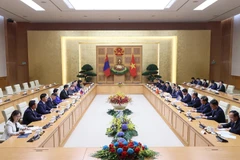 Hình ảnh Thủ tướng Phạm Minh Chính hội kiến Tổng thống Mông Cổ 