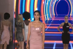Tiểu Vy trong phần thi Top Model. (Ảnh: NVCC)