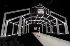 Sân khấu dựng 3D của Tuần lễ thời trang quốc tế Việt Nam Thu Đông 2018. (Ảnh: BTC)