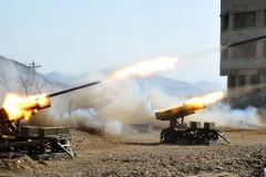 Triều Tiên tập trận bắn đạn thật gần hải giới với Hàn Quốc