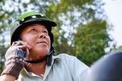 Một trong những tài xế của GrabBike. (Ảnh: GrabTaxi Việt Nam cung cấp)