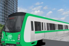 Mô hình tàu mẫu, dự án đường sắt đô thị Hà Nội, tuyến Cát Linh-Hà Đông.