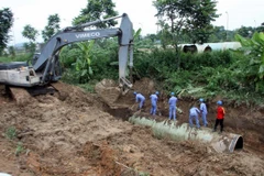 Đường ống nước sông Đà. (Nguồn ảnh: TTXVN)