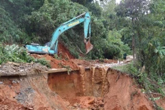 Năm 2020 được xem là một năm thiên tai bất thường, cực đoan, gây ảnh hưởng nặng nề. (Ảnh: TTXVN phát)