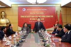 Bộ trưởng Trần Hồng Hà phát biểu tại Hội nghị.