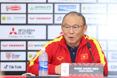 Huấn luyện viên Park Hang-seo tự tin trước trận Việt Nam gặp Thái Lan. (Ảnh: PV/Vietnam+) 
