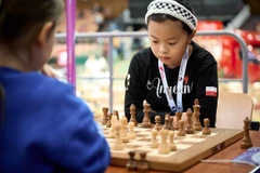 Cô bé gốc Việt, Bảo Anh Angelina Nguyễn Đoàn đứng thứ 7 tại giải giải Vô địch Cờ Vua Châu Âu dành cho lứa tuổi U8 đến U18. (Ảnh: NVCC) 