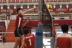 Đội tuyển bóng chuyền nam Việt Nam sẽ gặp Thái Lan tại SEA Games 32. (Ảnh: PV/Vietnam+)