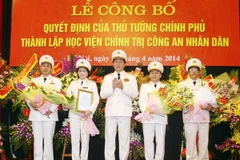 Công bố quyết định lập Học viện Chính trị Công an nhân dân