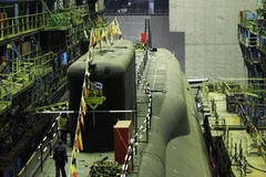 Tàu ngầm loại Yashen của Nga. (Nguồn: RIA Novosti)