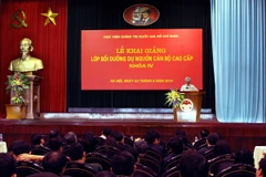 Toàn cảnh Lễ khai giảng. (Ảnh: Nguyễn Dân/TTXVN)