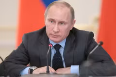 Tổng thống Nga Vladimir Putin tại cuộc họp báo. (Nguồn: Itar-Tass)