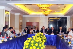 Ông Nguyễn Thiện Nhân trong lần dự họp ra mắt Hội đồng trường đại học Việt-Đức. (Nguồn: TTXVN)