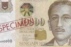 Singapore ngừng phát hành tờ tiền mệnh giá 10.000 SGD