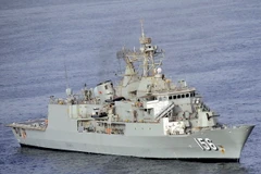 Tàu hải quân Hoàng gia Australia HMAS. (Nguồn: THX/TTXVN)