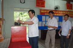 Tham gia bỏ phiếu tại Nam Đàn, Nghệ An. (Nguồn: namdan.nghean.gov.vn)