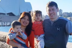 Gia đình anh Gavin Rhodes. (Nguồn: theaustralian.com.au)