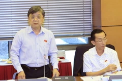 Đại biểu Quốc hội thành phố Hồ Chí Minh Trương Trọng Nghĩa phát biểu ý kiến. (Ảnh: Doãn Tấn/TTXVN)