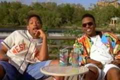 Nam diễn viên kiêm ca sỹ nhạc rap người Mỹ Will Smith và ca sỹ nhạc hip hop DJ Jazzy Jeff. (Nguồn: avclub.com)