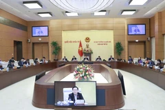 Hình ảnh Phiên họp thứ 22 của Ủy ban Thường vụ Quốc hội. (Ảnh minh họa: Doãn Tấn/TTXVN)