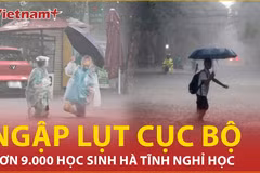 Giao thông chia cắt nghiêm trọng, hơn 9000 học sinh Hà Tĩnh không thể đến trường