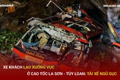 Bản tin 60s: Xe khách lao xuống vực ở cao tốc La Sơn - Túy Loan, tài xế ngủ gục