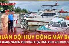 Quân đội huy động máy bay và hàng nghìn phương tiện ứng phó với cơn bão số 6