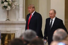 Tổng thống đắc cử Mỹ Donald Trump và Tổng thống Nga Vladimir Putin. (Nguồn: AFP)