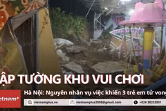 Ba cháu nhỏ bị vùi lấp thương tâm trong vụ sạt lở đất tại huyện Ba Vì