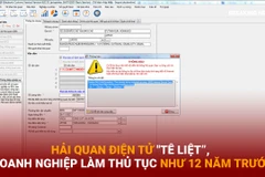 Bản tin 60s: Hải quan điện tử tê liệt, doanh nghiệp làm thủ tục như 12 năm trước