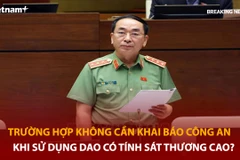 Bản tin 60s: Khi nào dùng dao tính sát thương cao không cần khai báo công an?