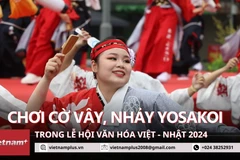 Trải nghiệm cờ vây, nhảy Yosakoi trong Lễ hội Văn hóa Việt - Nhật 2024