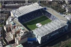 Sân Stamford Bridge của Chelsea nhìn từ trên cao (Nguồn: realtvufos)
