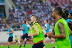 Jack Wilshere tập luyện hết sức nghiêm túc.