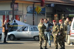 Quân đội phong tỏa hiện trường ở Montauban (Nguồn: AFP)