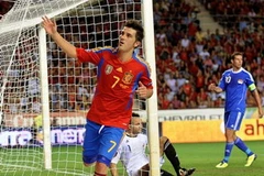Villa lập cú đúp giúp Tây Ban Nha giành vé (Nguồn: Getty)