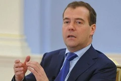 Thủ tướng Nga Dmitry Medvedev (Nguồn: AFP)