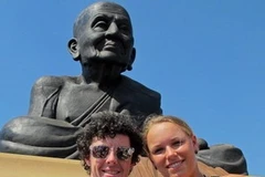 McIlroy và Wozniacki trong chuyến du lịch tại Thái Lan (Nguồn: AFP)