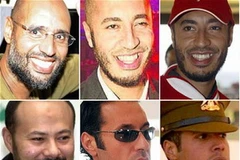 Các con của ông Gaddafi (Nguồn: Reuters)