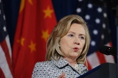 Hà Hillary Clinton phát biểu tại phiên khai mạc Đối thoại Chiến lược kinh tế Mỹ-Trung (Nguồn: AFP/TTXVN).