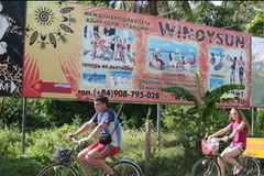 Du khách Nga ở Mũi Né (Nguồn: TTO)