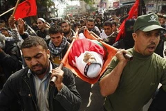 Ít nhất 10 người Palestine và 1 người Israel thiệt mạng trong những ngày gần đây khi bạo lực gia tăng ở Gâz (Nguồn: Reuters)