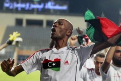 Các cầu thủ Libya ăn mừng sự kiện giành quyền tham dự CAN 2012 (Nguồn: Reuters)