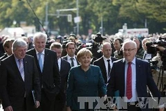 Đại diện của Đảng Dân chủ Xã hội (SPD) tham gia đàm phán với Đảng Dân chủ/Xã hội Cơ đốc giáo. (Nguồn: AFP-TTXVN)