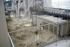 Hiện trường nhà máy Fukushima sau thời điểm bị sóng thần hôm 11/3 (Nguồn: TEPCO)