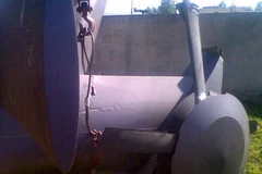 Phần đuôi của chiếc trực thăng rớt lại nhà bin Laden (Nguồn: ABC News)