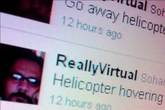 Trang Twitter của Athar đưa tin về vụ tấn công nơi ẩn náu của bin Laden (Nguồn: BBC).