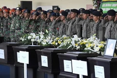 Tang lễ các nạn nhân trong vụ tai nạn máy bay Sukhoi (Nguồn: AFP)