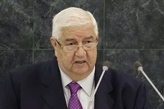 Ngoại trưởng Syria Walid al-Moualem phát biểu tại Đại hội đồng Liên hợp quốc (Nguồn: AP)