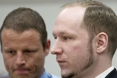 Breivik vẫn tỏ ra bình thản (Nguồn: Sky News)